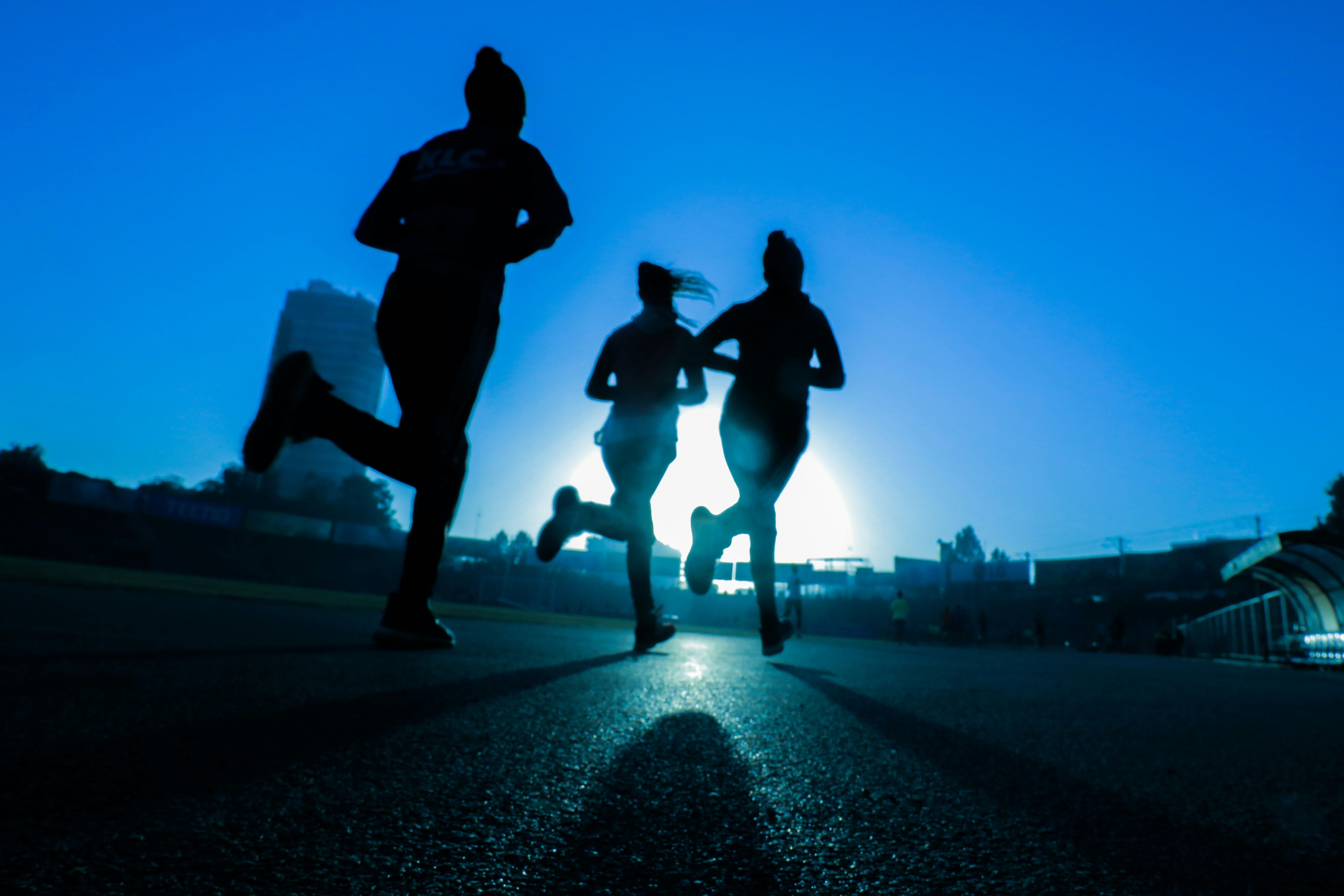 Group jogging