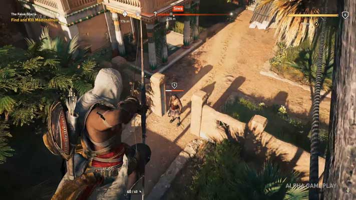 Bayek with a bow