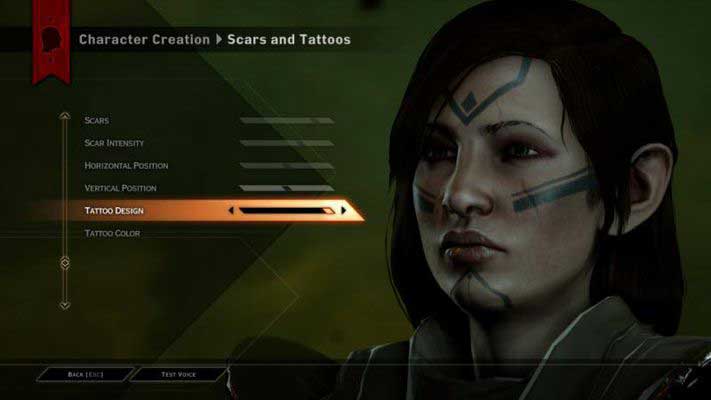Dragon Age character creation