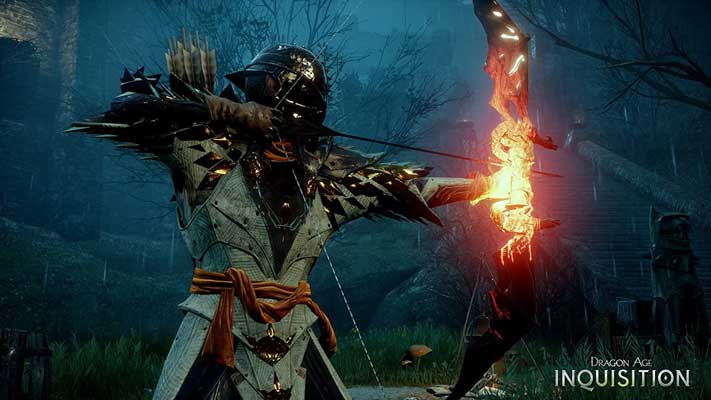 Dragon Age character with bow