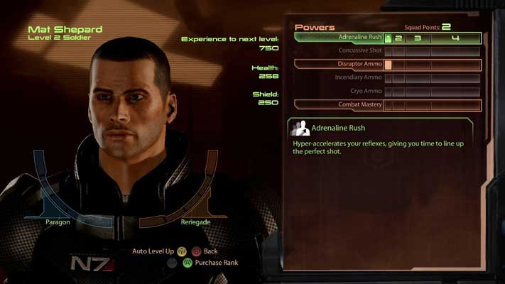 Mass Effect 2 character creation