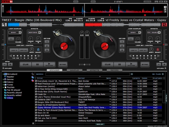 Virtual DJ screen shot